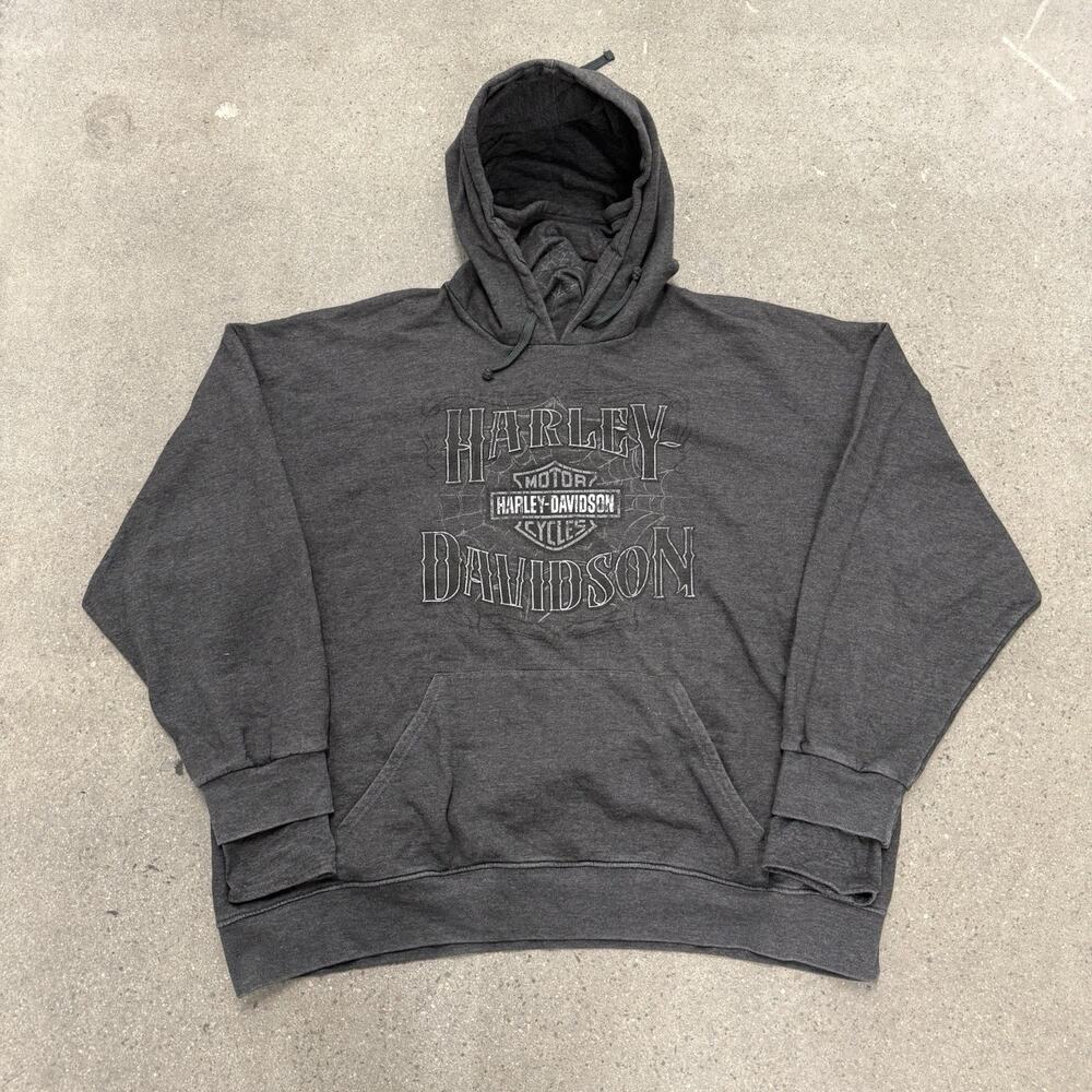 Vintage Y2K Harley Davidson Hoodie Size 2XL